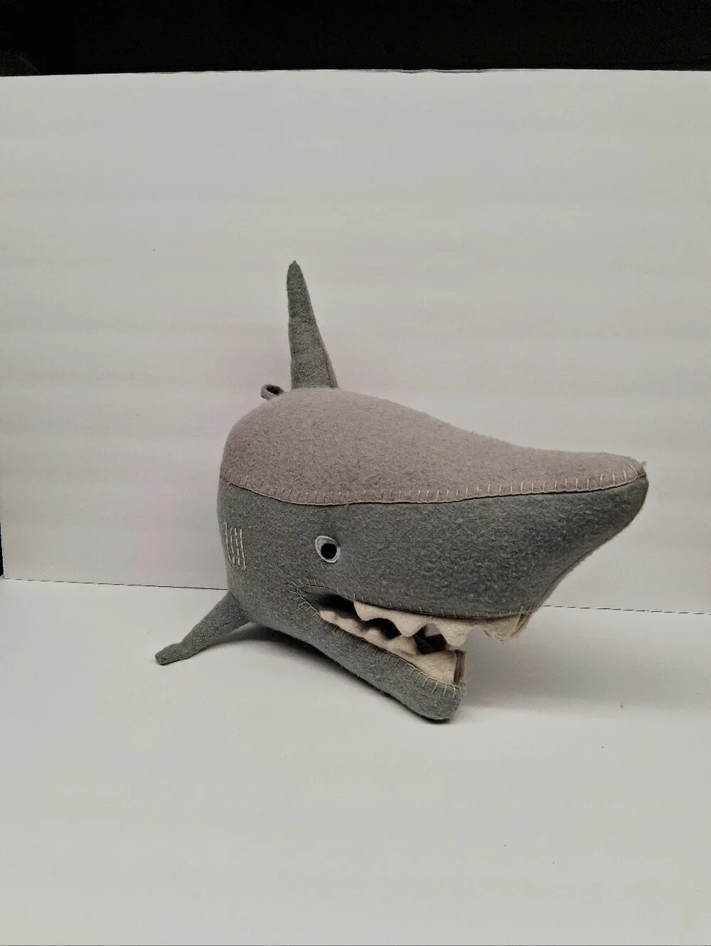 Pillowfort Gray Shark Head Plush Wall Hanging Decor 14